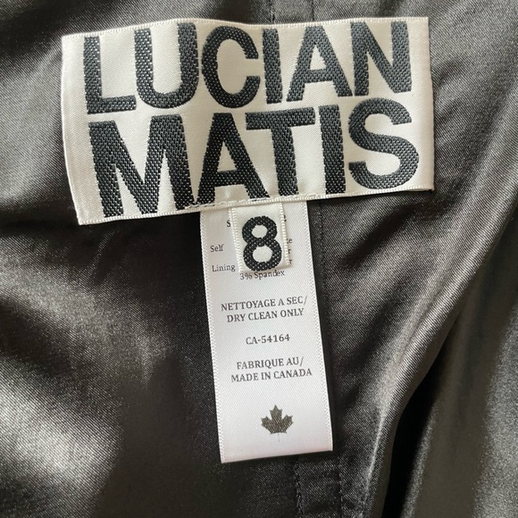 Strapless Cocktail Dress with bow in front by Lucian Matis - Picture 9 of 15